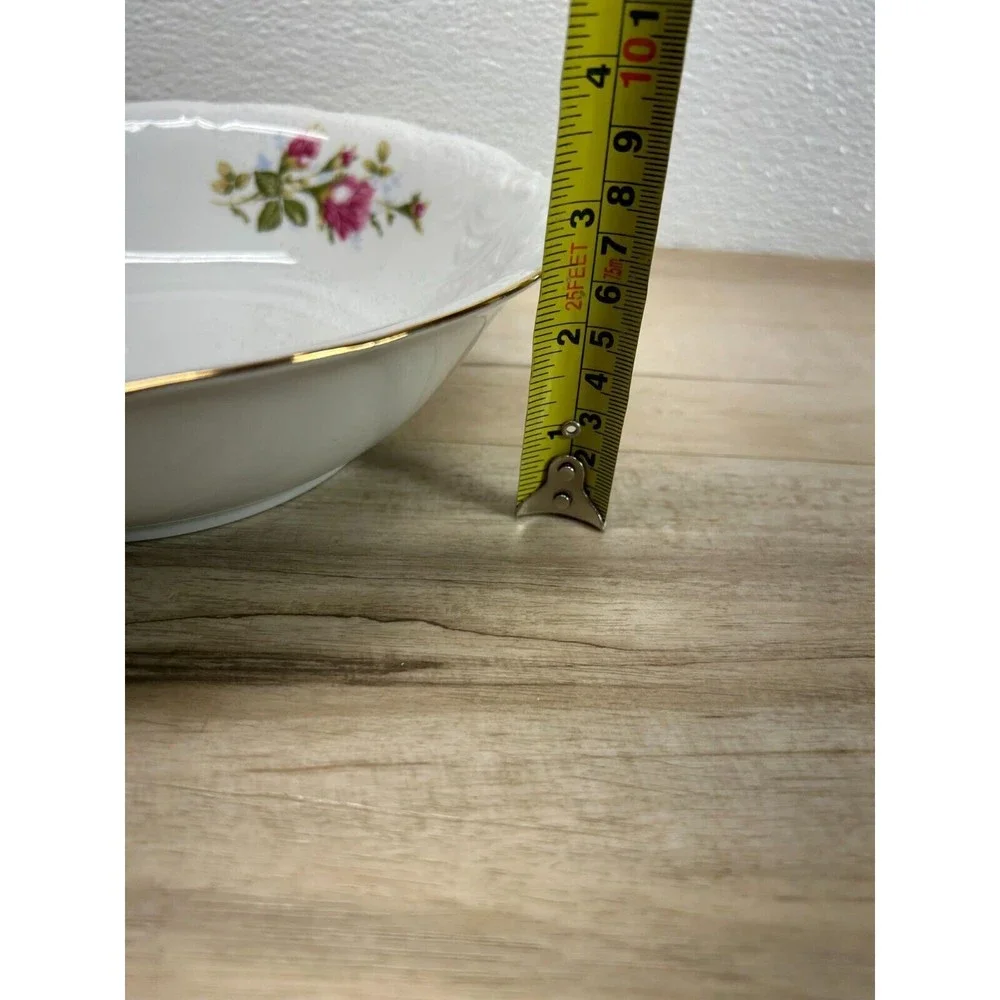 Vintgae Wawel Rose Garden Fine China Porcelain Salad Serving Bowl Made In Poland